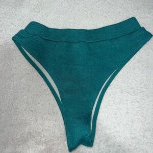 Teal High-Waisted Bikini Bottom